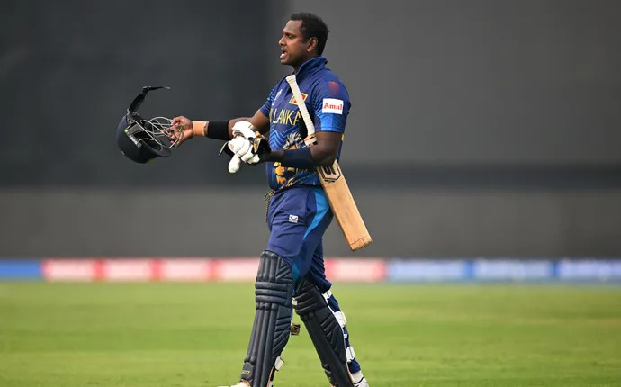 Angelo Mathews Timed Out in Cricket