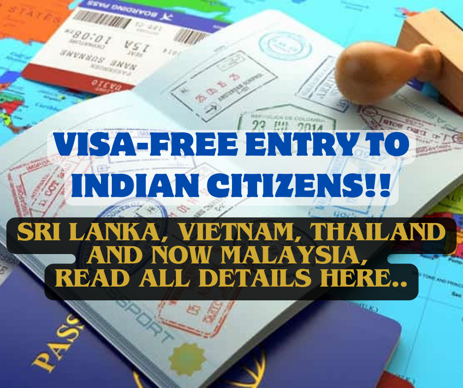 visa free entry to Indian citizens