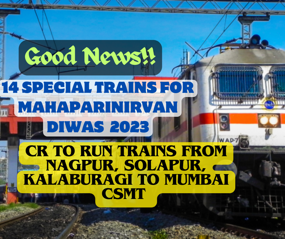 Mahaparinirvan Din Special Trains to Mumbai