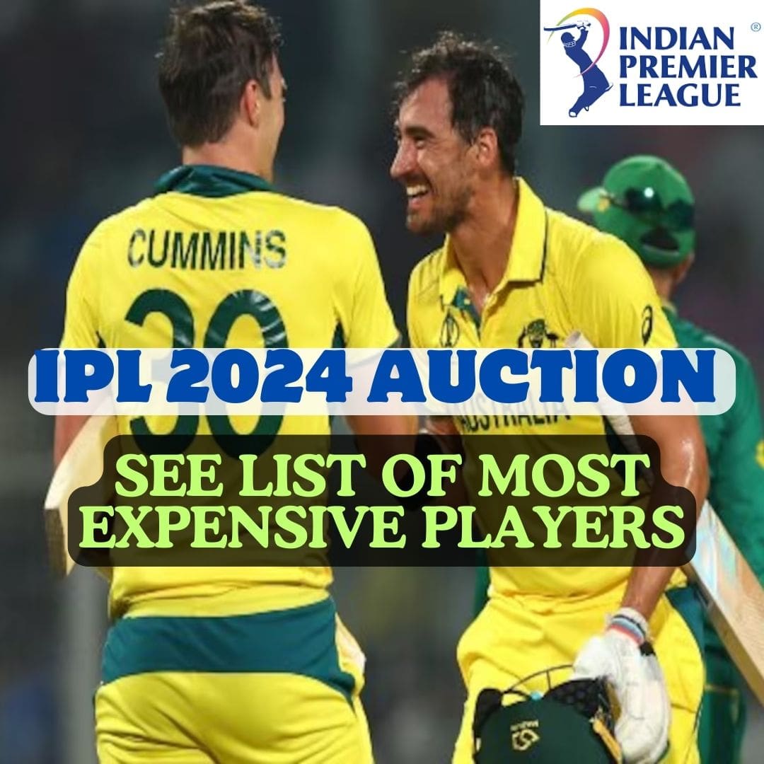 IPL 2024 Auction Most Expensive Players