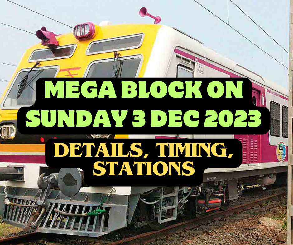 Mega block on sunday 3 December