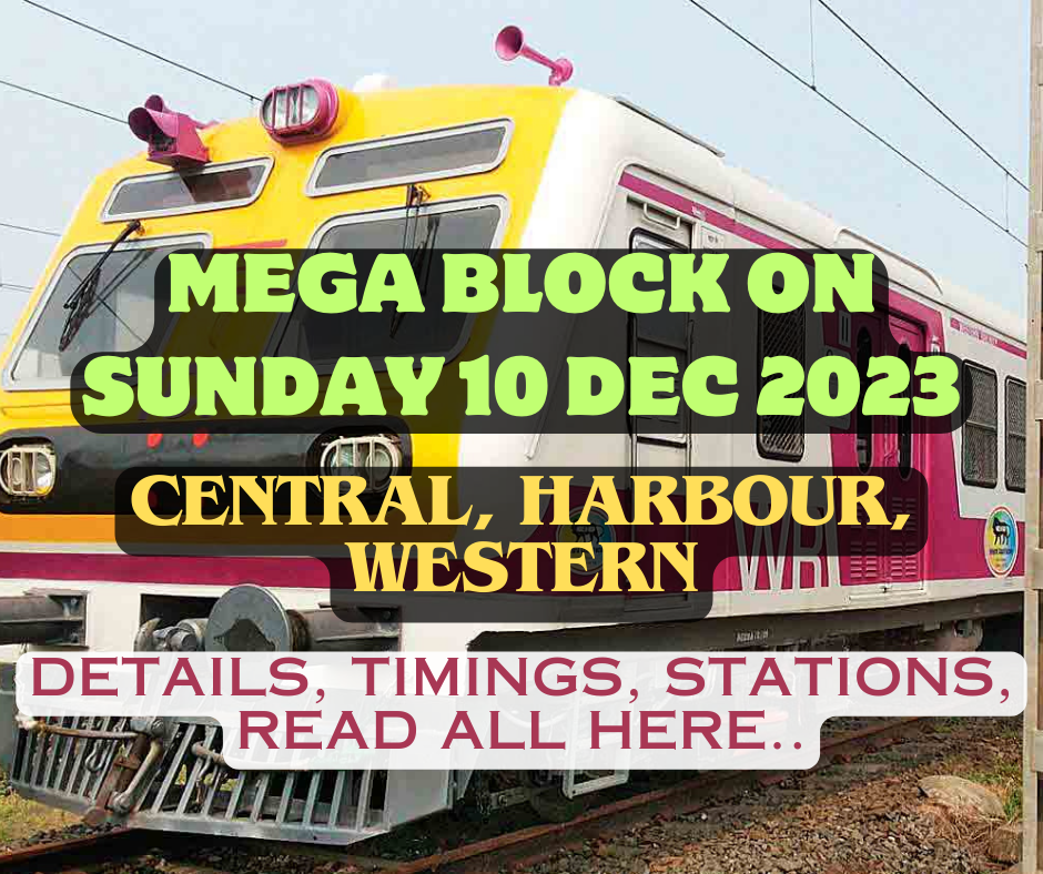 Mega block on Sunday 10 December 2023