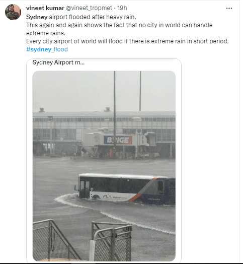 Sydney Airport Flood